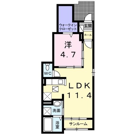 アンジュールの物件間取画像